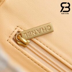 Túi Chanel Small Vanity Case Orange Tweed Lambskin 12CM Best Quality
