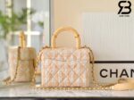 Túi Chanel Small Vanity Case Orange Tweed Lambskin 12CM Best Quality
