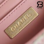 Túi Chanel Small Vanity Case Pink Tweed Lambskin 12CM Best Quality