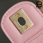 Túi Chanel Small Vanity Case Pink Tweed Lambskin 12CM Best Quality