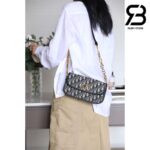 Túi Dior 30 Montaigne Avenue Blue Dior Oblique Jacquard Best Quality