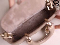 Túi Dior Lady D-Joy Micro Bag Caramel Beige Da Cừu 16CM Best Quality