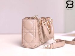 Túi Dior Lady D-Joy Micro Bag Caramel Beige Da Cừu 16CM Best Quality