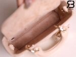 Túi Dior Lady D-Joy Micro Bag Rose Des Vents Da Cừu 16CM Best Quality