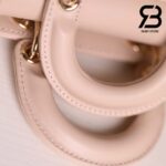 Túi Dior Lady D-Joy Micro Bag Rose Des Vents Da Cừu 16CM Best Quality