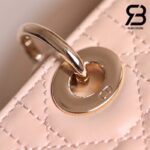 Túi Dior Lady D-Joy Micro Bag Rose Des Vents Da Cừu 16CM Best Quality