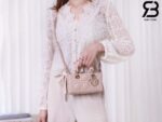 Túi Dior Lady D-Joy Micro Bag Rose Des Vents Da Cừu 16CM Best Quality