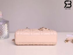 Túi Dior Lady D-Joy Micro Bag Rose Des Vents Da Cừu 16CM Best Quality