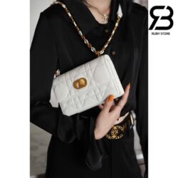 Túi Dior Miss Caro Mini Bag Latte Macrocannage Lambskin Best Quality