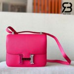 Túi Hermes Constance 24 Hồng Rose Mexico Epsom Alligator Lizard Buckle Khâu Tay Best Quality