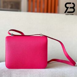 Túi Hermes Constance 24 Hồng Rose Mexico Epsom Alligator Lizard Buckle Khâu Tay Best Quality