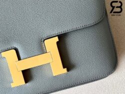 Túi Hermes Constance 24 Xám Vert Amande Epsom Khóa Vàng Khâu Tay Best Quality