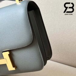 Túi Hermes Constance 24 Xám Vert Amande Epsom Khóa Vàng Khâu Tay Best Quality