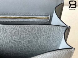Túi Hermes Constance 24 Xám Vert Amande Epsom Khóa Vàng Khâu Tay Best Quality