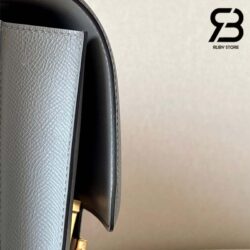 Túi Hermes Constance 24 Xám Vert Amande Epsom Khóa Vàng Khâu Tay Best Quality