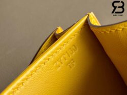 Túi Hermes Constance Mini 18 Vàng Jaune Ambre Shiny Alligator GHW Khâu Tay Best Quality