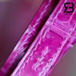 Túi Hermes Constance Mini 18 Hồng Rose Mexico Shiny Alligator GHW Khâu Tay Best Quality