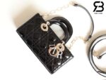 Túi Small Lady Dior D-Joy Bag Màu Đen Patent Da Bê 22CM Best Quality