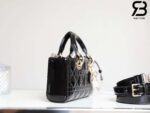 Túi Small Lady Dior D-Joy Bag Màu Đen Patent Da Bê 22CM Best Quality