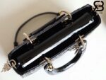 Túi Small Lady Dior D-Joy Bag Màu Đen Patent Da Bê 22CM Best Quality
