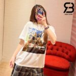 Áo Thun LV Printed Cotton T-Shirt Best Quality