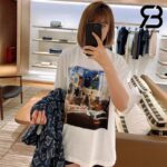 Áo Thun LV Printed Cotton T-Shirt Best Quality
