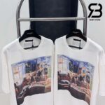 Áo Thun LV Printed Cotton T-Shirt Best Quality