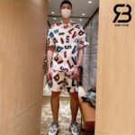 Áo LV x NBA Basketball Letters Overshirt White Best Quality