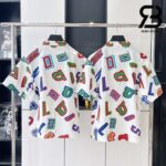 Áo LV x NBA Basketball Letters Overshirt White Best Quality