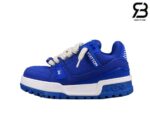 Giày Louis Vuitton Trainer Maxi Navy Blue Best Quality
