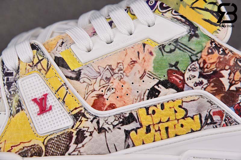 Giày Louis Vuitton Trainer Comic Motifs Multi Best Quality