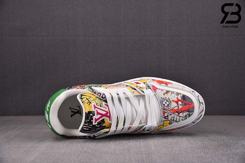 Giày Louis Vuitton Trainer Comic Motifs Multi Best Quality