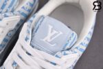 Giày Louis Vuitton Trainer Blue Stripe Monogram Best Quality