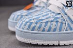 Giày Louis Vuitton Trainer Blue Stripe Monogram Best Quality