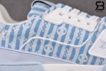 Giày Louis Vuitton Trainer Blue Stripe Monogram Best Quality