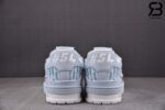 Giày Louis Vuitton Trainer Blue Stripe Monogram Best Quality