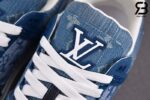 Giày Louis Vuitton Trainer Denim Monogram Best Quality