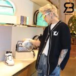 Áo LV Monogram Short-Sleeved Denim Shirt Best Quality