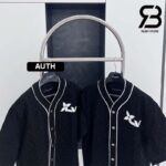 Áo LV Monogram Short-Sleeved Denim Shirt Best Quality