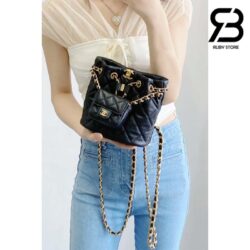Ba Lô Chanel 23 Small Backpack Cargo Pocket Màu Đen Da Calfskin GHW Best Quality