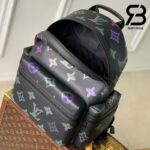 Ba Lô LV Comet Backpack Đen Multicolor Logo Best Quality