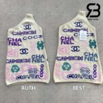 Áo Chanel Jennie 23SS Mini Dress Tweed White Multicolor Best Quality