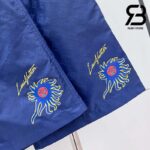 Quần LV x YK Monogram Faces Swim Shorts Blue Best Quality