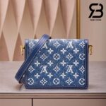 Túi LV Dauphine Mini Monogram Xanh Navy Denim Best Quality