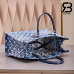 Túi LV Onthego MM Tote Bag Xanh Navy Denim Best Quality