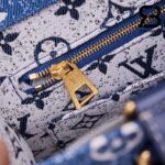 Túi LV Onthego MM Tote Bag Xanh Navy Denim Best Quality