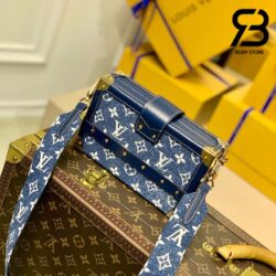 Túi LV Petite Malle Monogram Xanh Navy Denim Best Quality