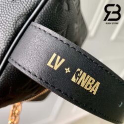 Túi LVxNBA Cloakroom Dopp Kit Đen Leather Best Quality