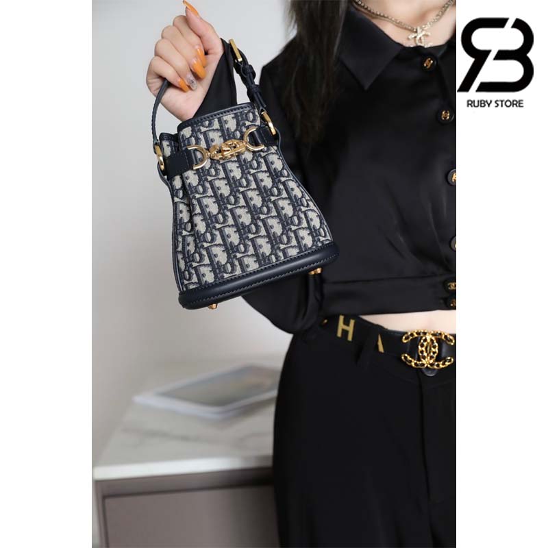 Túi Small C'est Dior Bag Blue Oblique Best Quality