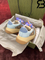 Giày Gucci Screener Sneaker Camel And Ebony GG Canvas 757700 FAB4C 2562